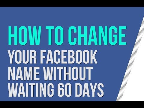 როგორ შევცვალოთ სახელი Fეისბუქზე/how to change name on facebook before 60 day :)